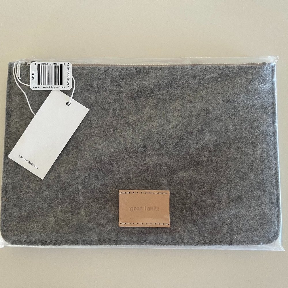 Graf Lantz Merino Wool Felt Flat Pouch